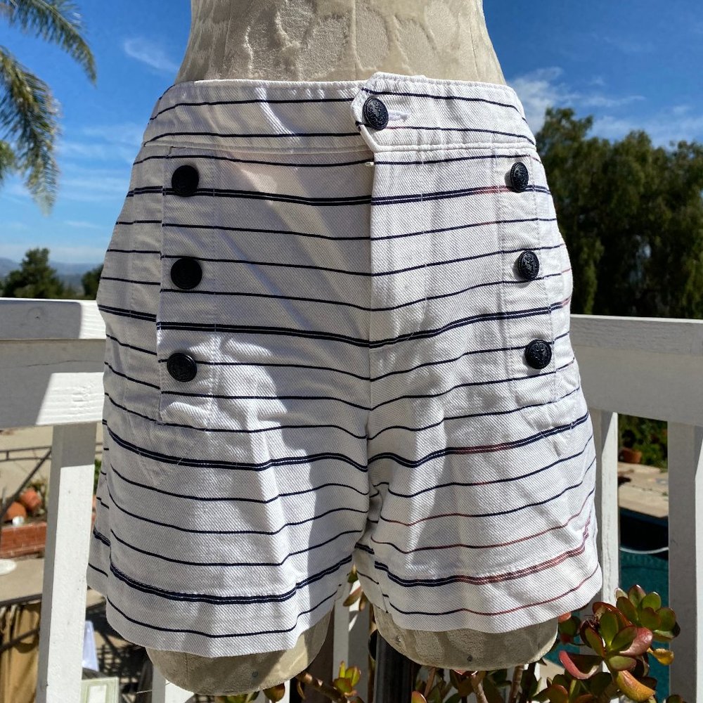 Tommy Hilfiger white and blue stripped sailor shorts